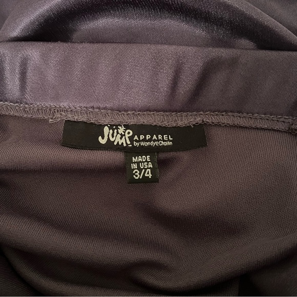 One shoulder, Grayish-purple cocktail dress with sequins and beads - Picture 2 of 6